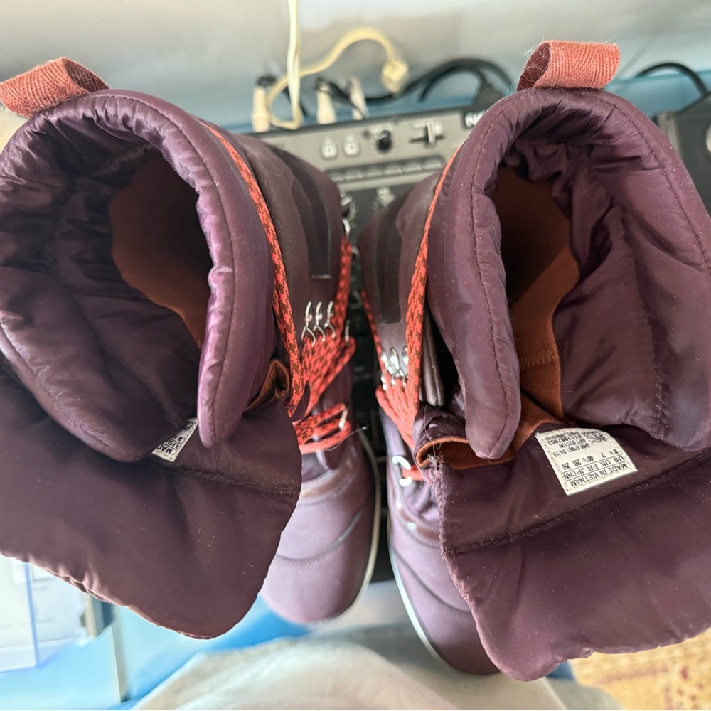 Adidas by Stella McCartney Burgundy Winter Boots - Picture 5 of 9